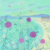 Flowers by the Sea-coastal painting 