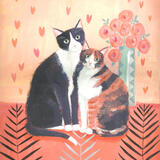 Two Together- cat painting 
