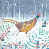 Pheasant in winter
