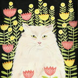 Persian Cat in summer garden