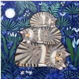 Cat nap in Moon garden Fine Art print