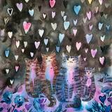 Cats with hearts