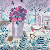 Winter garden with Robin