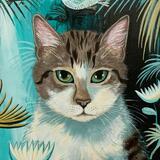 Tabby cat - cat painting 