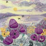 Floral seascape painting 