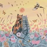 In the poppies-cat painting 