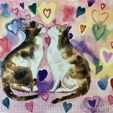 Cats in love
