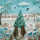 Winter tabbies in a landscape 