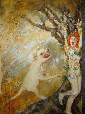 dog and dryad