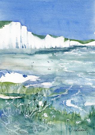 low tide at the cuckmere