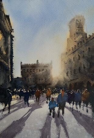 Piazza Maggiore, Bologna, Italy 