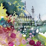 Brighton Pavilion and flowers