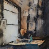 Morning coffee and papers