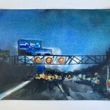 Approaching Queen Elizabeth Bridge