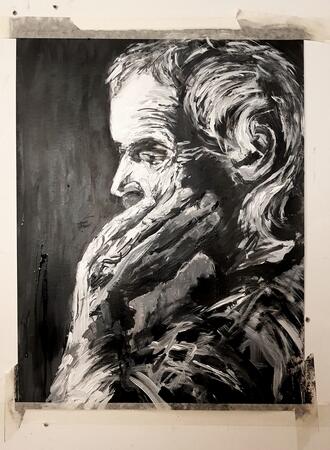 Life drawing study (in progress)