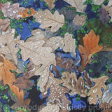 'Floating Oak Leaves', Original Watercolour and Gouache Art Work.