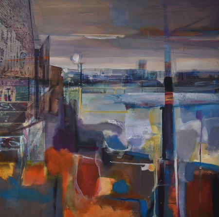 The Manchester Ship Canal Near Hulme Junction.