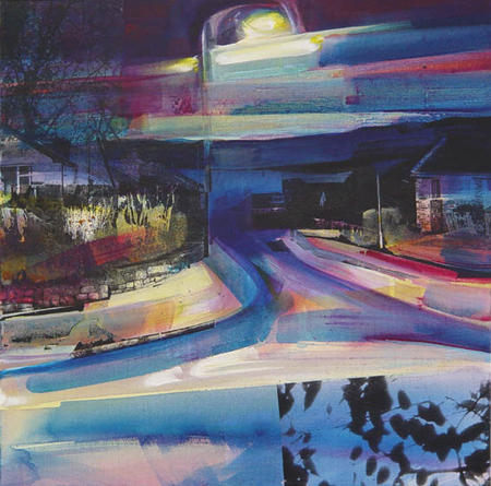 Nightfall on Hilltop Suburbia