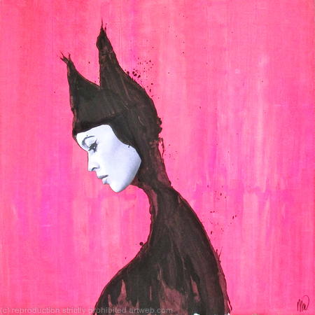 Cat Woman on Pink