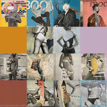 20 x 20 cm canvas compositions