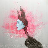 Cat Woman / Grey on Pink