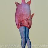 Strange Mermaid on Yellow