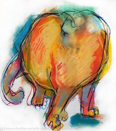 Life Study of a Cat: Fuzz isn't feeling himself today, 2010