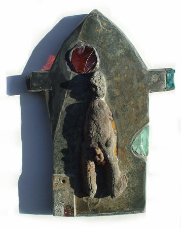 Opposing Forces wall relief sculpture