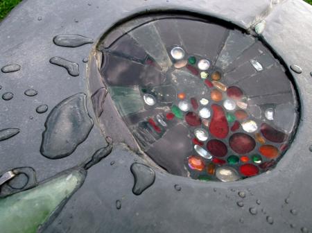 Ruby bird bath commission