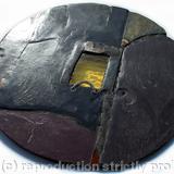 Amber View II, hand-made garden table and two chairs