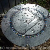 Wave Circle Design garden table