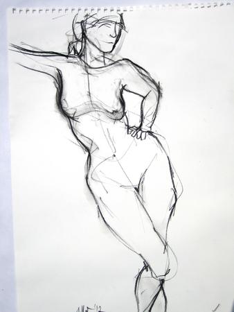 sue leaning hand on hip