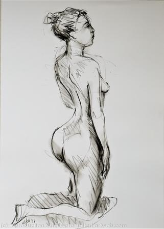 Sophie kneeling on one knee