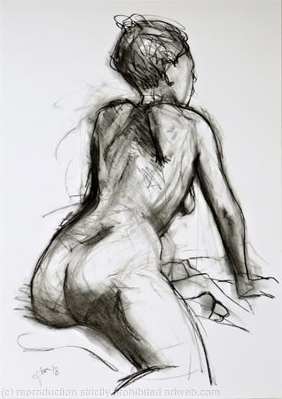 Sophie leaning forward