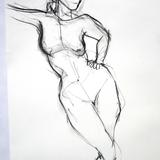 sue leaning hand on hip