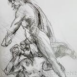 Neptune and Triton side view Bernini V&A