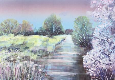 Spring Blossom on the River