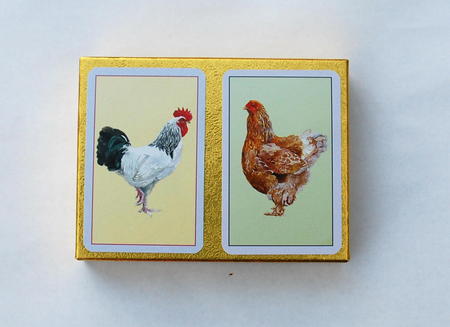 Chicken bridge cards