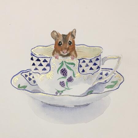 Mouse in Herend cup