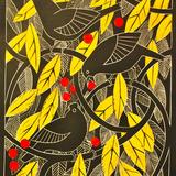 Blackbirds in the crabapple tree