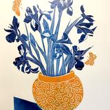 Irises in a Pot