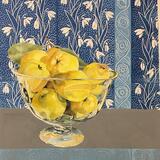 Quinces in a Glass Bowl