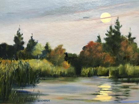 Moonrise at Moose Lake