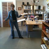 Deb Lavoie in the new studio