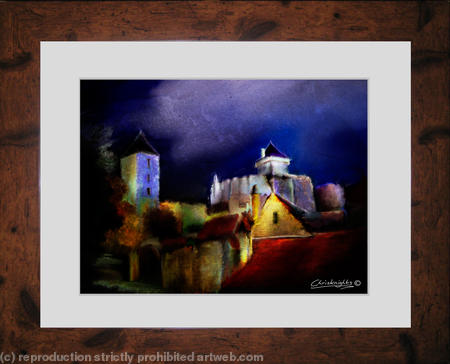 Moonlit Fort (Framed)