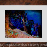 Bamburgh Castle South at Dusk (framed)