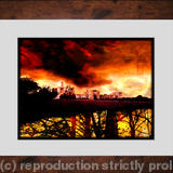 Castle Under Fire (Framed)