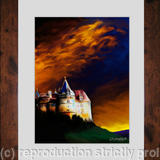 Chateau Au Crepuscule (Framed)