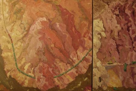 Thompson River Canyon - 6, diptych