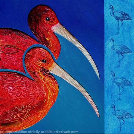 Scarlet Ibis: Animals of the Caribbean series